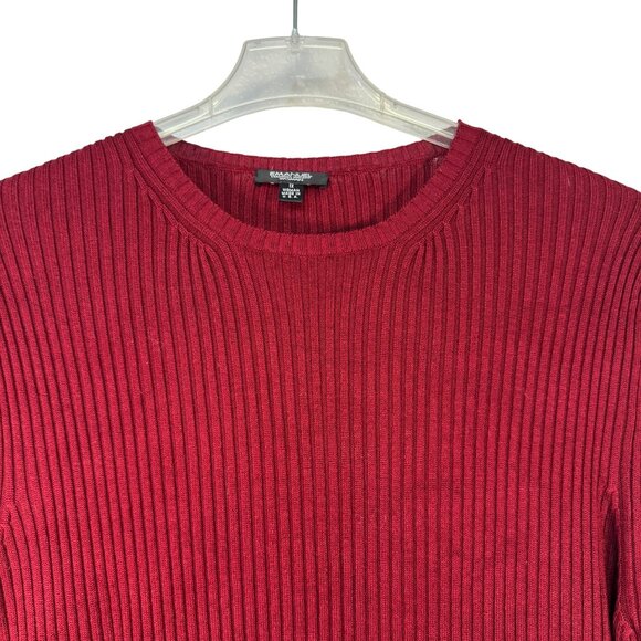 Emanuel Ungaro Woman Ribbed Knit Top 1X Rayon & Spandex Made In USA - Picture 2 of 7
